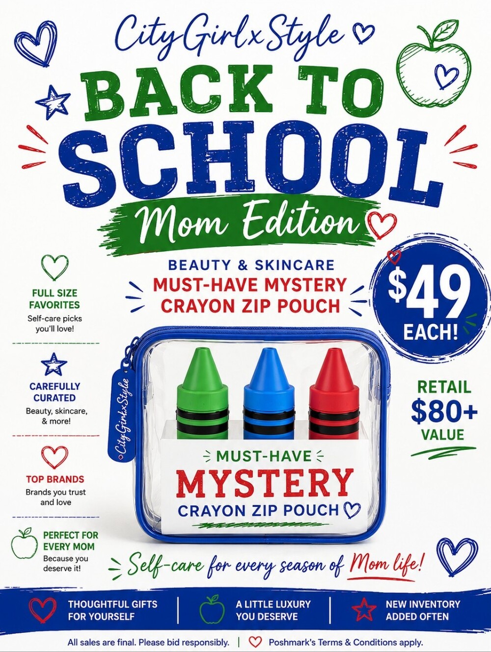 CITYGIRLXSTYLE BACK TO SCHOOL MYSTERY POUCH (MOM EDITION) - Picture 1 of 5